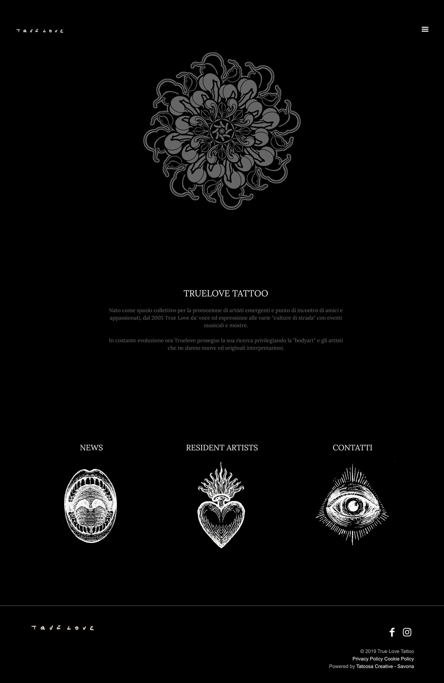 True Love Tatoo Studio 1 - savona sito web studio